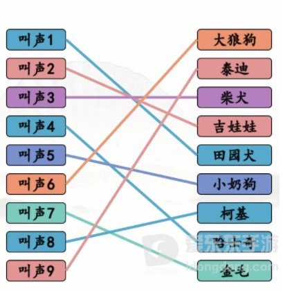 汉字找茬王哈基米叫声过关指南 哈基米叫声连线狗的对应叫声过关攻略